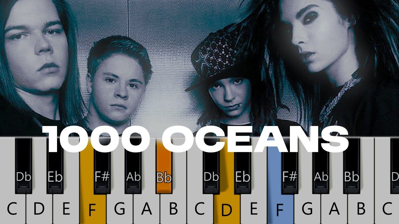Tokio Hotel - 1000 Oceans (FULL Piano Tutorial)