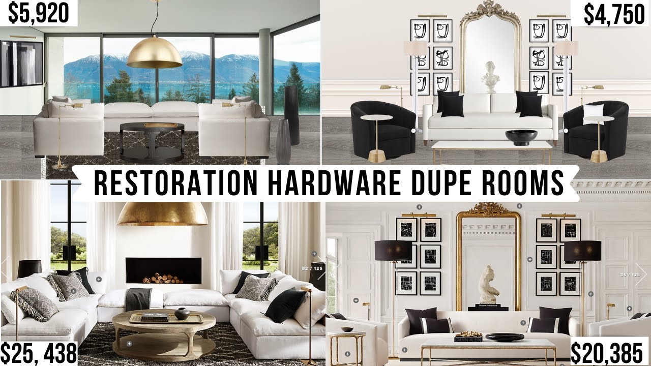 RESTORATION HARDWARE DUPE ROOMS // DIY WITH KB