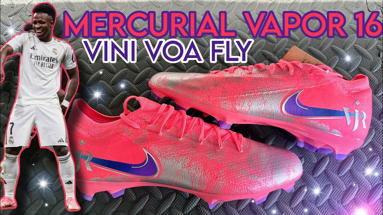 Nike Mercurial Vapor 16 Pro | Vini Voa Fly | Pink Vini Jr Boot unboxing + on Feet