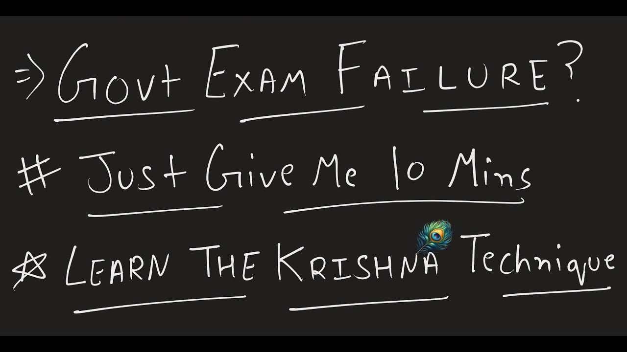 Give me 10 Mins and You will never be a Failure Again!