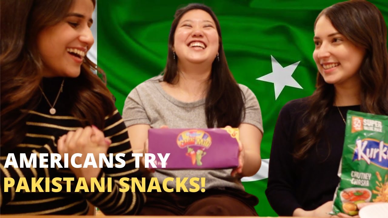Americans try Pakistani snacks