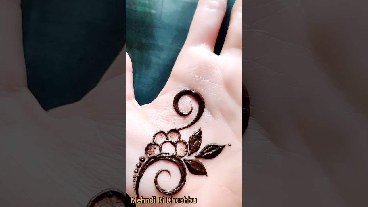 Very simple mehndi design ❤️ | Mehandi ki design | #shinewithshorts #shorts