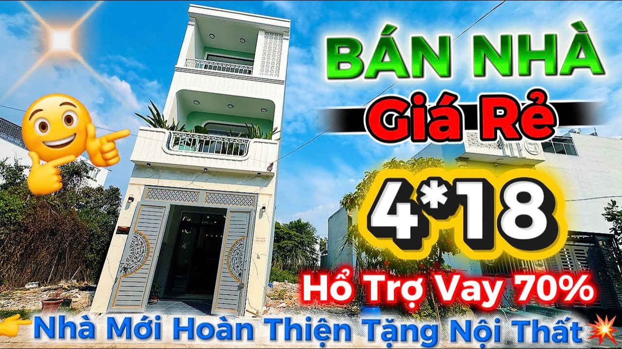 Bán Nhà Cát Tường Phú Sinh Giá Rẻ Nhà Mới Vừa Hoàn Thiện Nhà 3 Tấm  DT : 4x18=72m2 SHR Hoàn Công