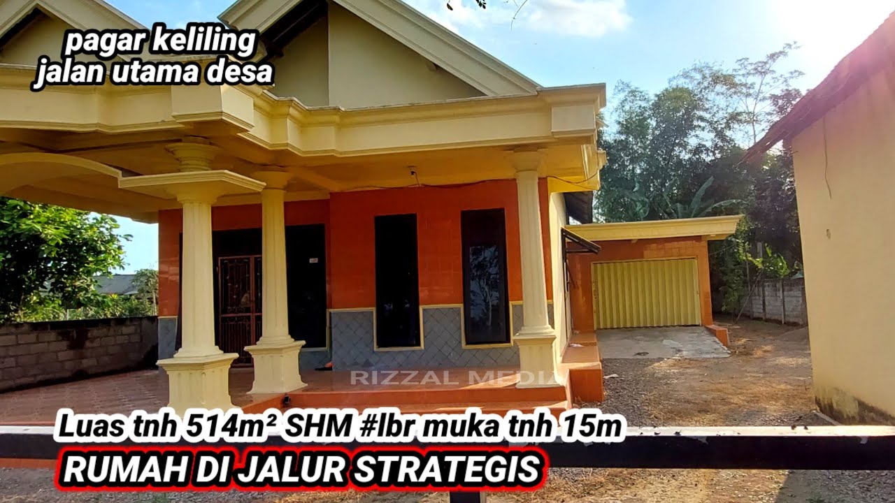 JUAL RUMAH APIK DI JALUR RAYA DESA BISA UNTUK HUNIAN DAN TEMPAT USAHA