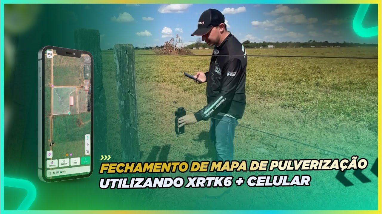 Como Fechar Mapas com XRTK6 e Celular (P150/P60) no Campo – Método VRTK Passo a Passo!