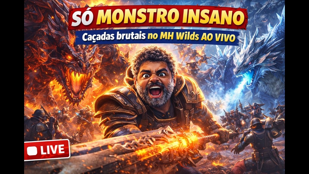 SÓ MONSTRO INSANO 🔥 Caçadas brutais no MH Wilds AO VIVO