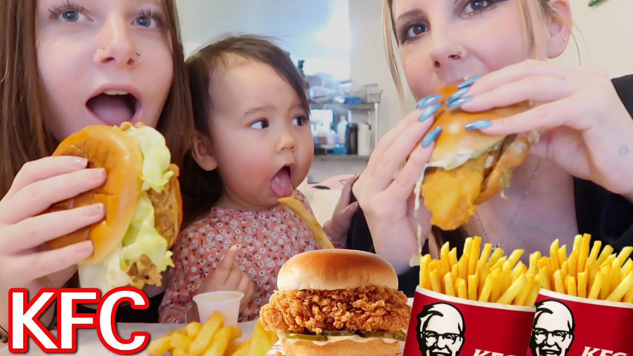 KFC MUKBANG EATING SHOW @L3ahMariee0