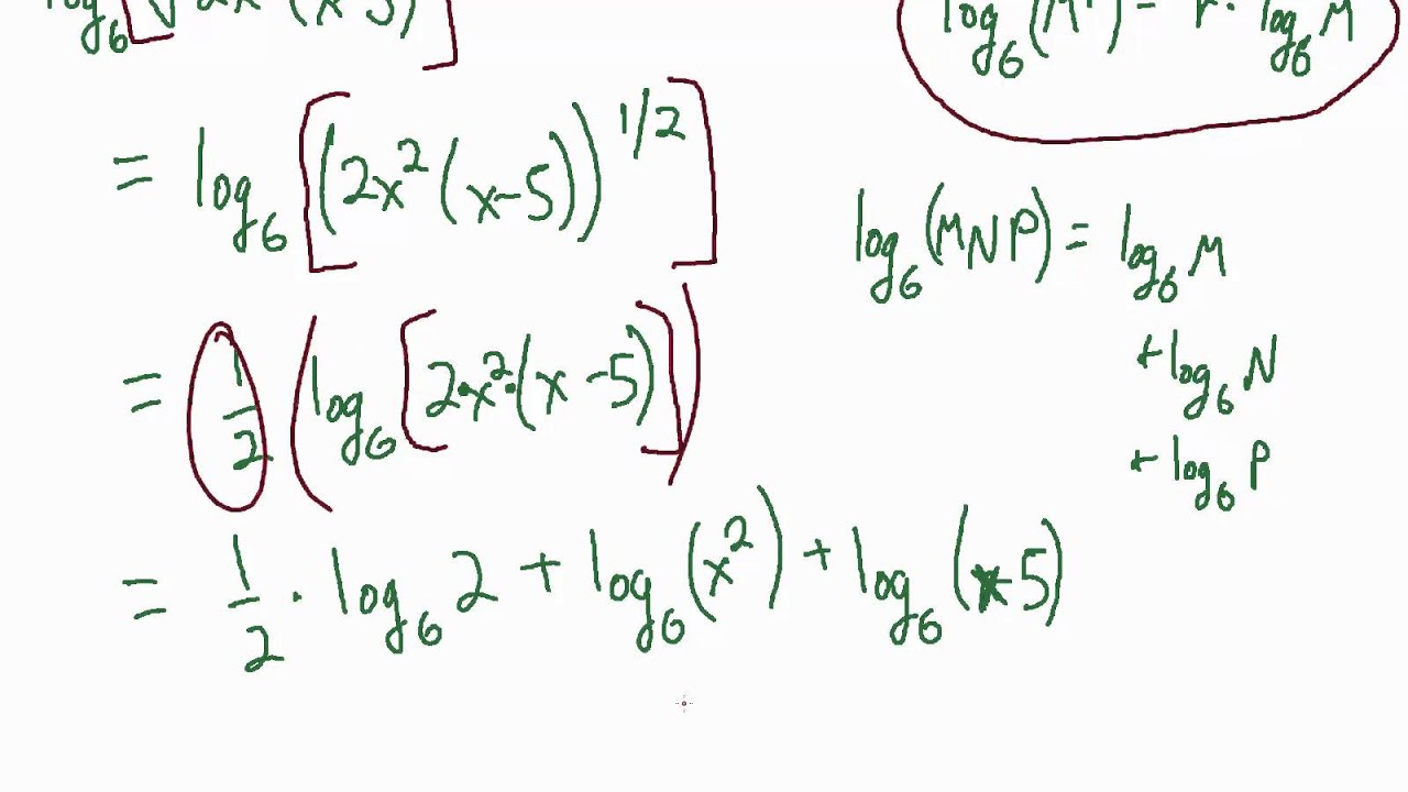Simplify a Log Expression - Example 1
