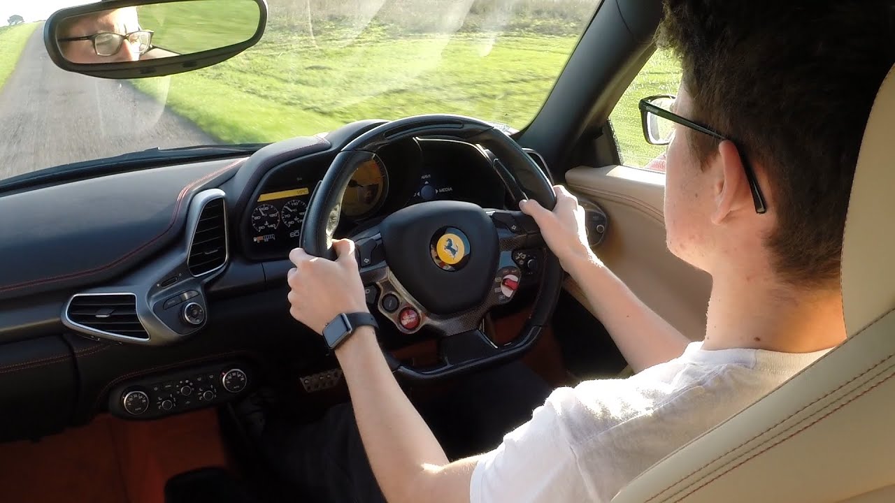 16 Year Old Drives Ferrari 458 Italia!