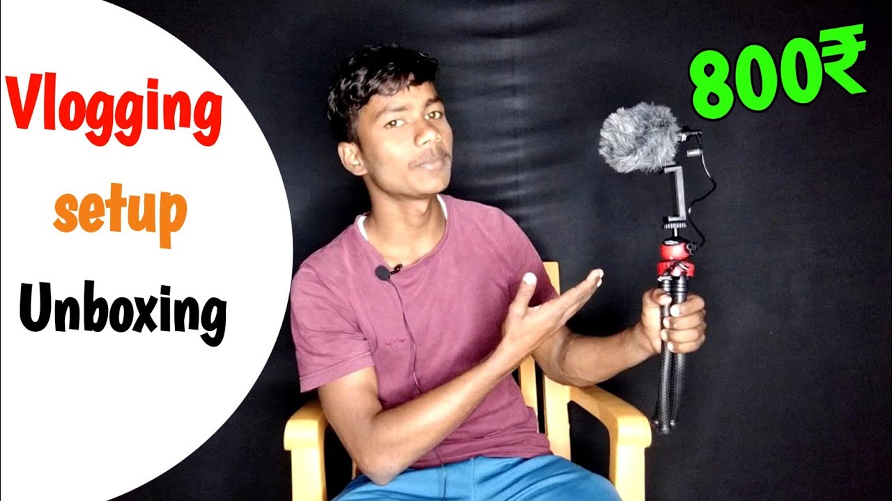 Vlog setup unboxing | Tripod mic cheapest price | Best unboxing first impression look😍