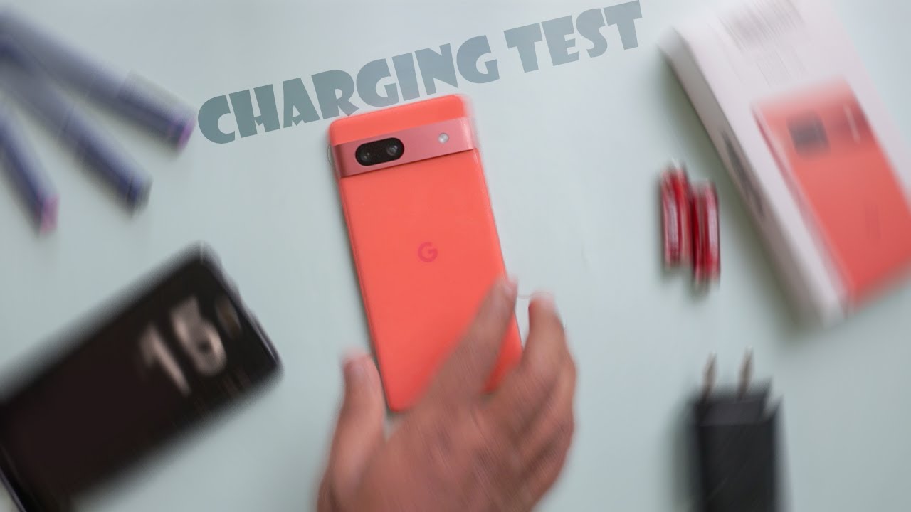 Тест зарядки Google Pixel 7a — от 0% до 100%