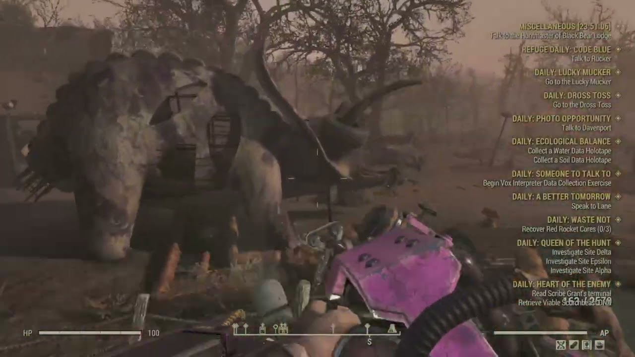 Playing Fallout 76 - Daily And Weekly Challenges 26/2/26