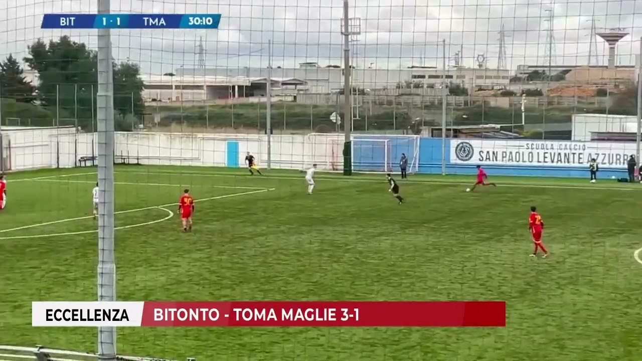 15 FEBBRAIO 2026 - ECCELLENZA: BITONTO - TOMA MAGLIE 3-1