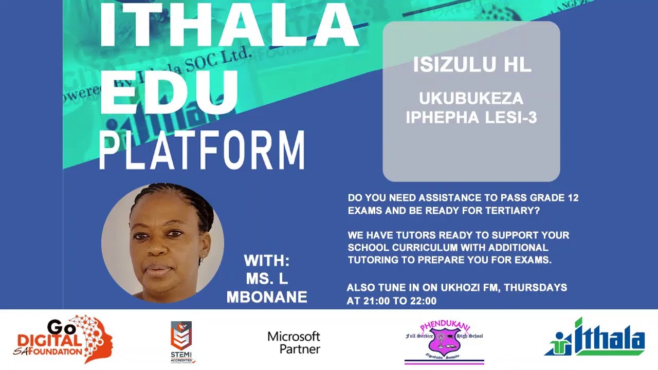 Ithala Edu Platform - Grade 12 IsiZulu HL - Ukubukeza iphepha lesi-3