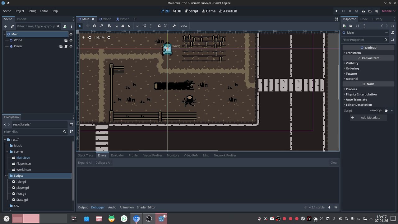 Programming The Gunsmith Survivor In GODOT! Come Watch!