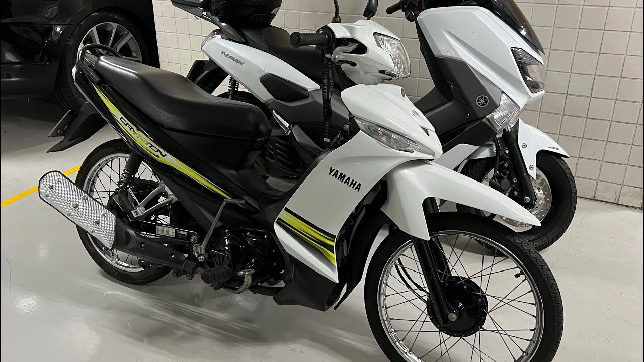Apresentação da nova moto do Canal, Yamaha Crypton 115 k 15/16 com 7.200 Quilômetros, Mosca Branca.