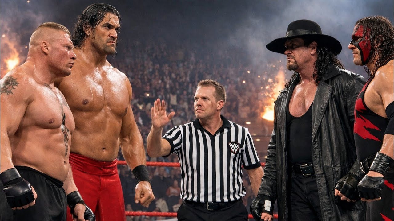 😱WWE2K26 Brock Lesnar & Great Khali vs The Undertaker & Kane | WWE Tag Team Match 