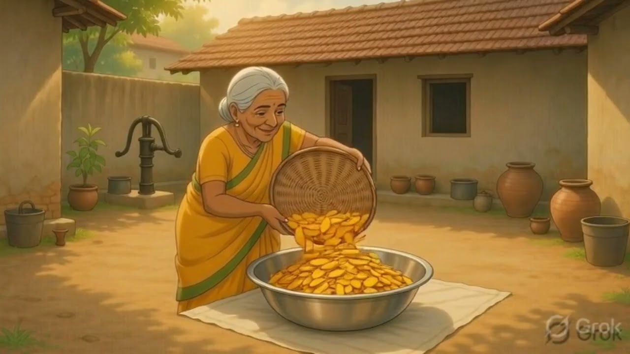 Grandma’s First Mango Pickle of the Season 🥭 | Traditional Aam Ka Achar | Ghibli Style ASMR