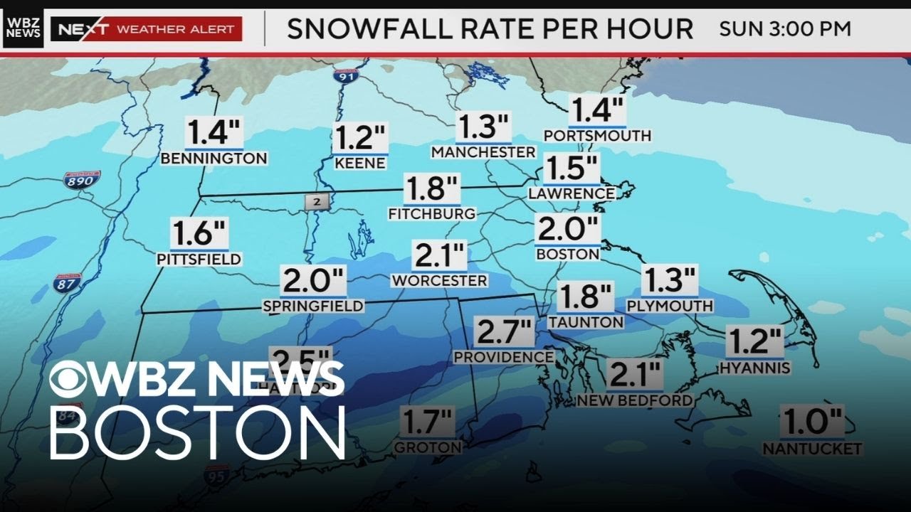 Live: Tracking the large winter snowstorm in New England