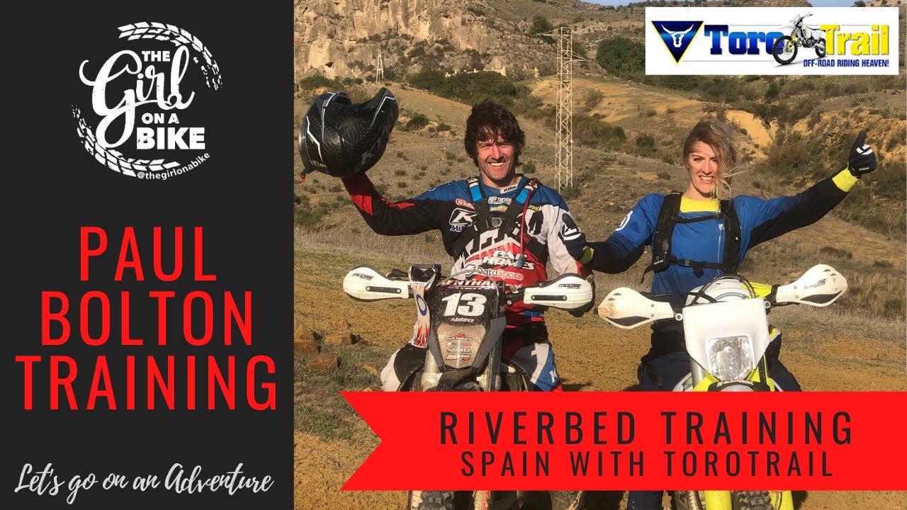 Paul Bolton hard enduro riverbed training | The Girl On A Bike with ToroTrail Spain