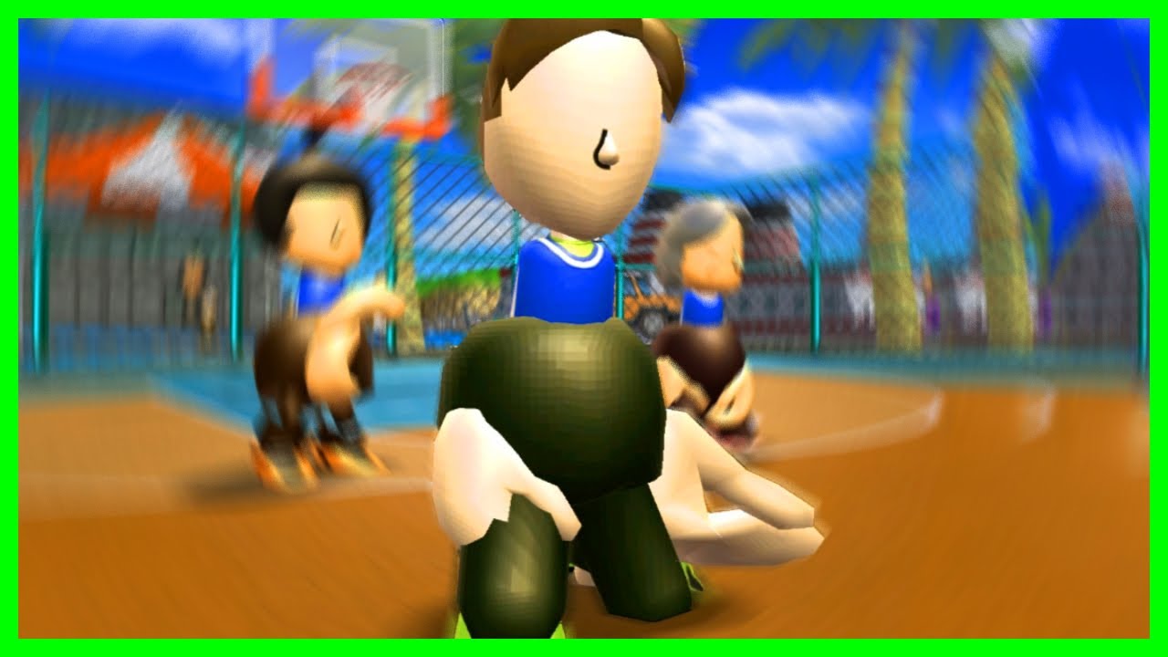 Wii Sports Resort Basketball brokey (Wii corruption)