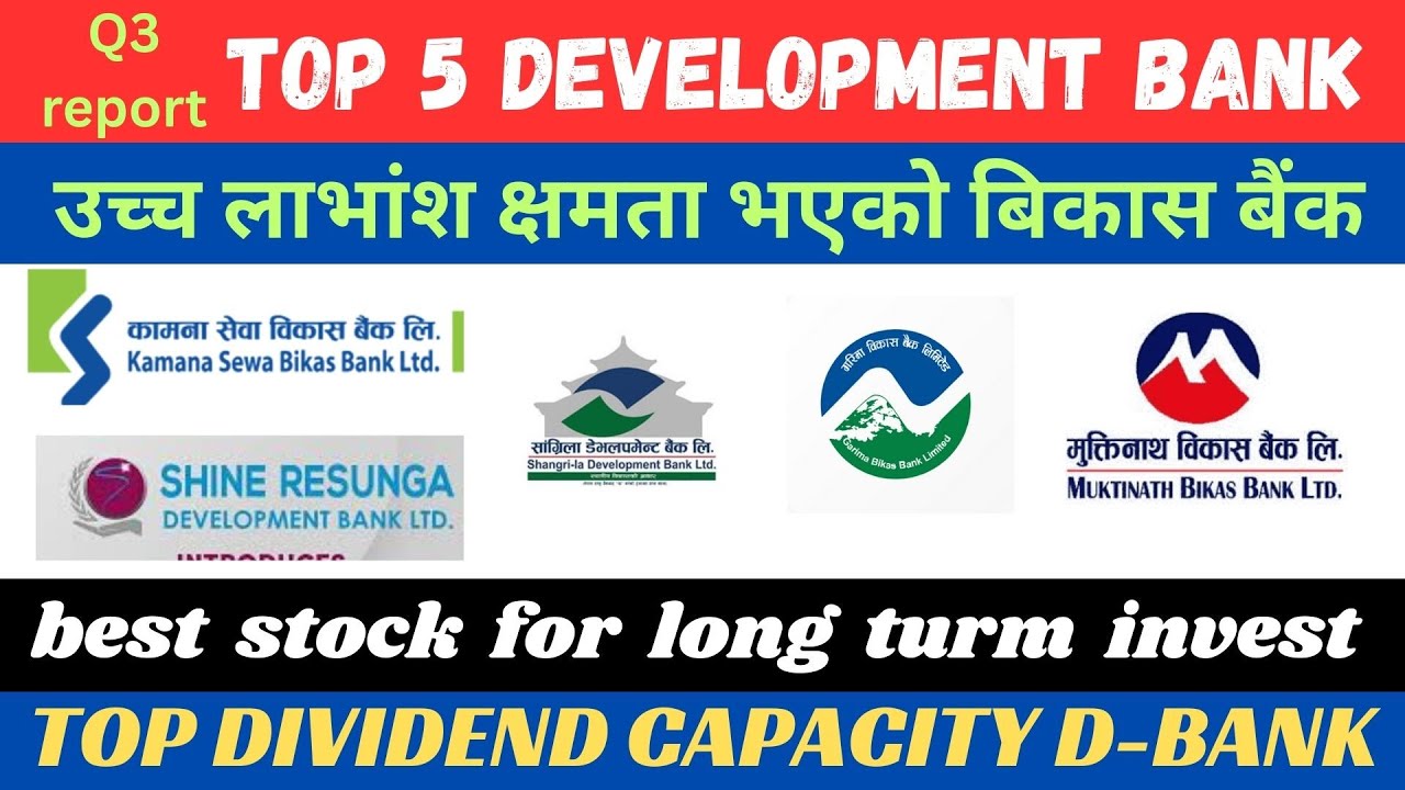 Top 5 development bank/ उच्च लाभांश क्षमता भएको बिकास बैंक/ best stock for long turm invest/ shree