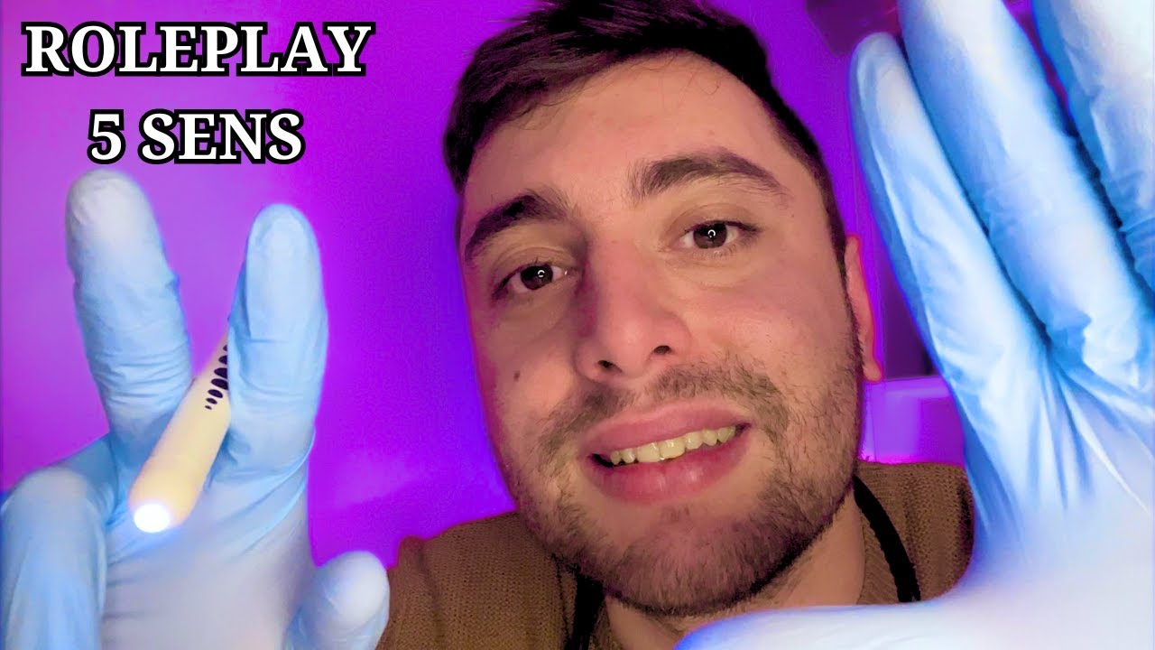 ASMR FR - Roleplay Médecin - Test des 5 sens