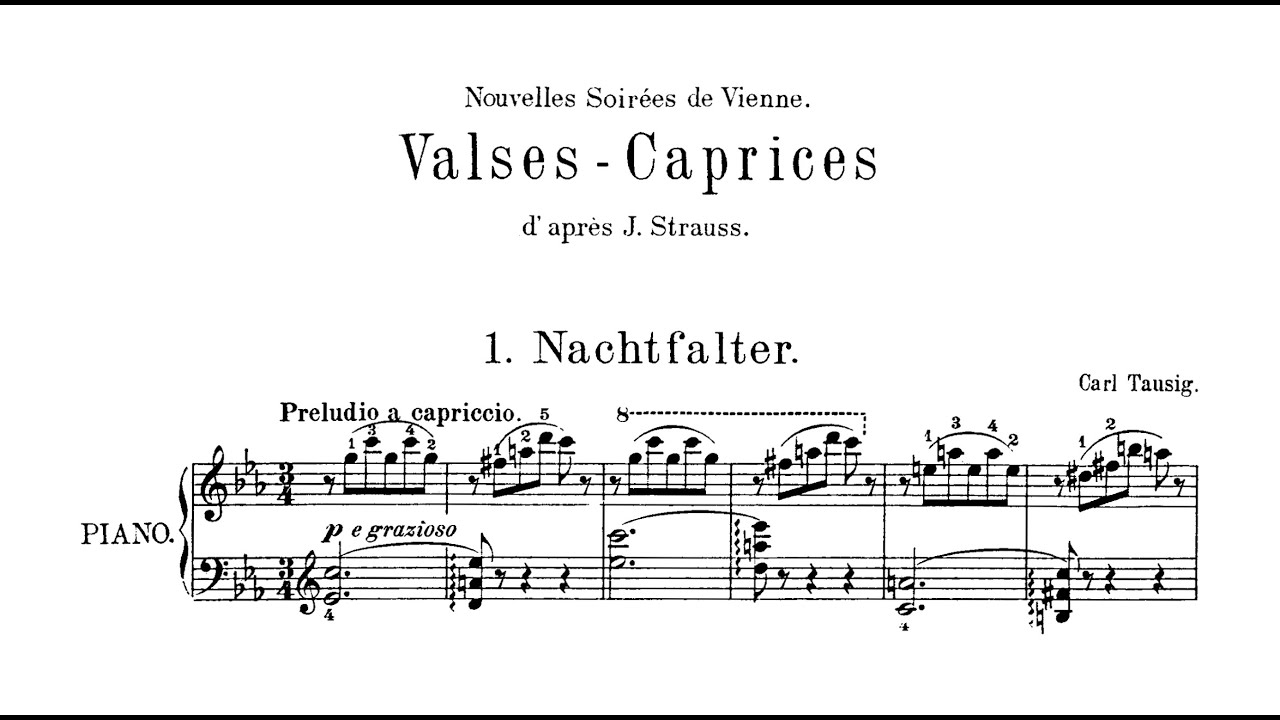 Carl Tausig - Valse-Caprice No. 1 (after Johann Strauss II)