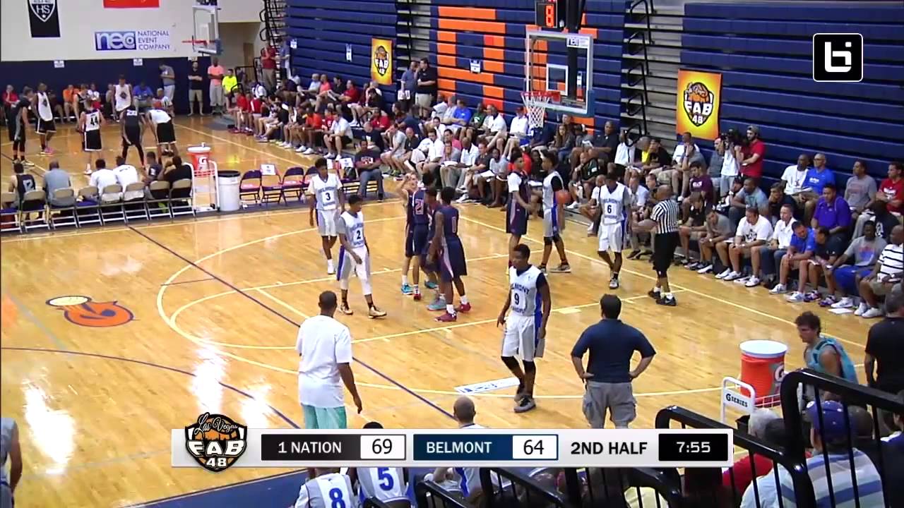 Full Game: Josh Jackson & Miles Bridges (1 Nation) vs Belmont Shore at Fab 48