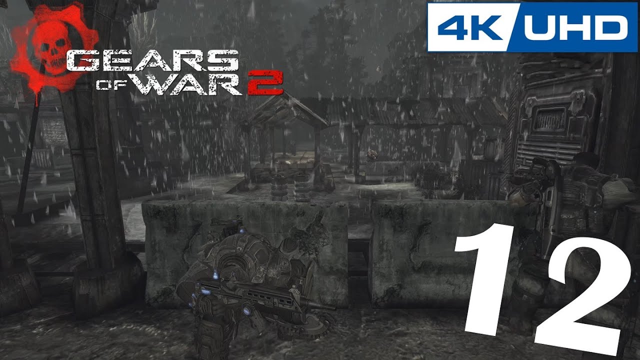 [4K] Gears of War 2 - 100% Playthrough - Part 12 - RAZOR HAIL! (XBOX SERIES X)