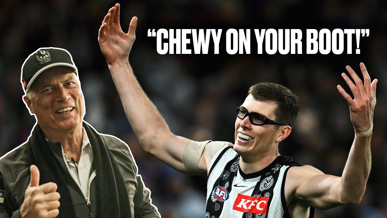Watch Mason Cox's Dad Mic'd Up at an AFL game 🎙️😅
