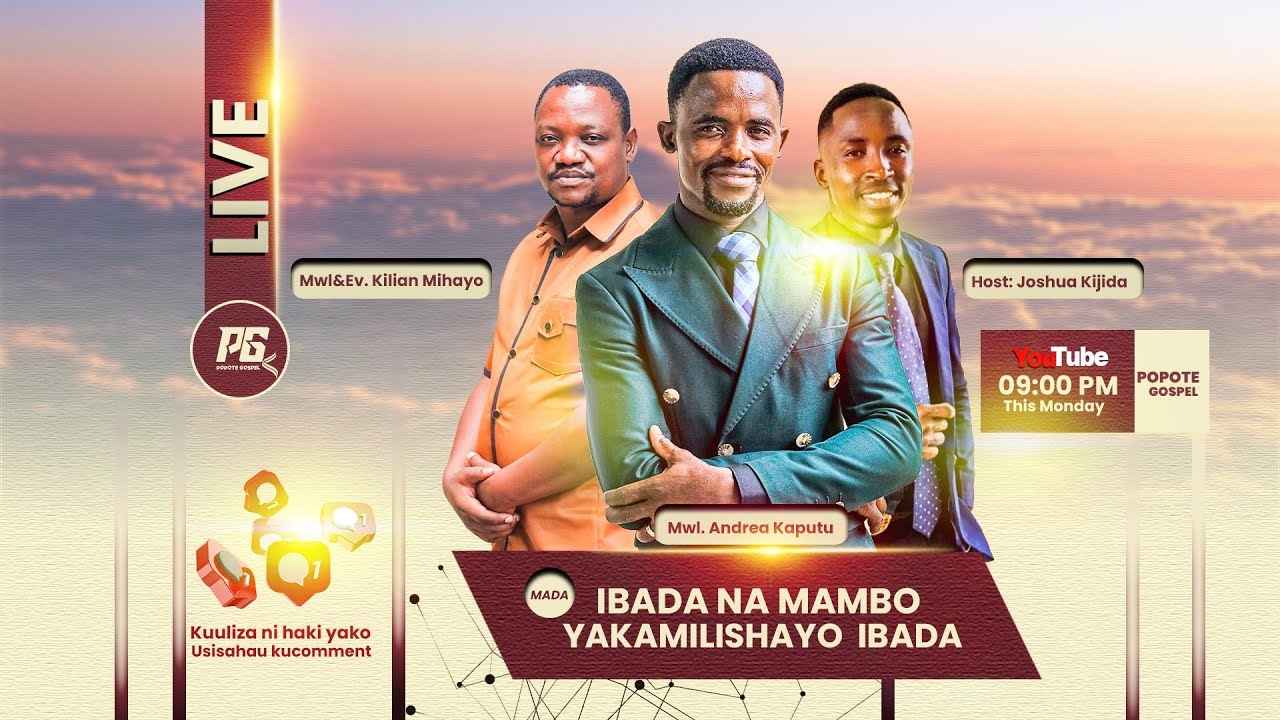 #live : POPOTE GOSPEL | BY PASTOR LUBANGO | 01/12/2025