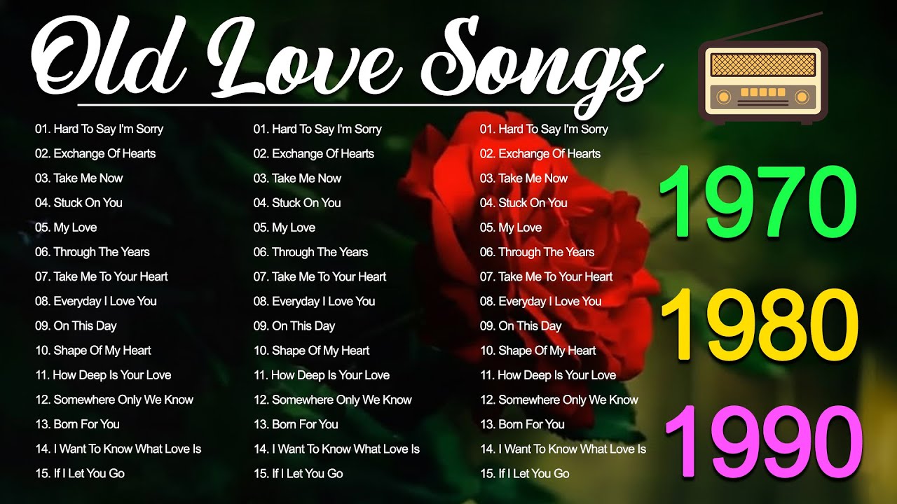 Greatest Hits Romantic Love Songs 💖 Love Songs 70's 80's 90's - Timeless songs of 80s 90s [Lyrics]