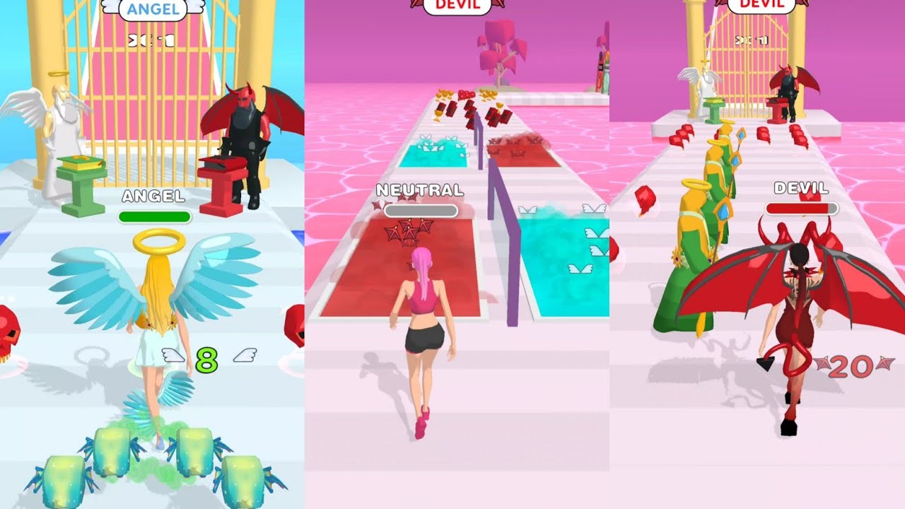 3D Games 🧚&zwj;♀️ | noob vs pro vs hacker vs god | Gameplay (destiny run) #pikiplay