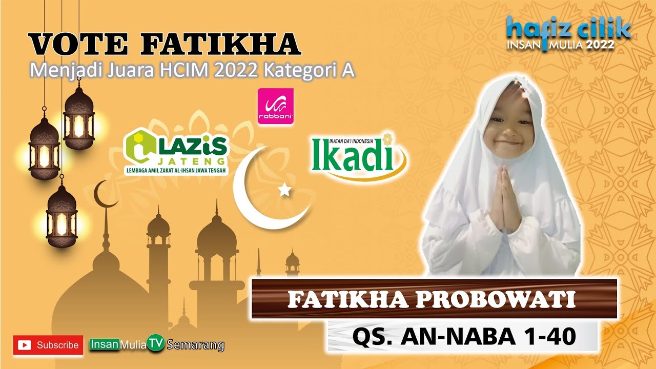 FATIKHA PROBOWATI (32) // SDIT INSAN MULIA SEMARANG // QS. An-Naba 1-40