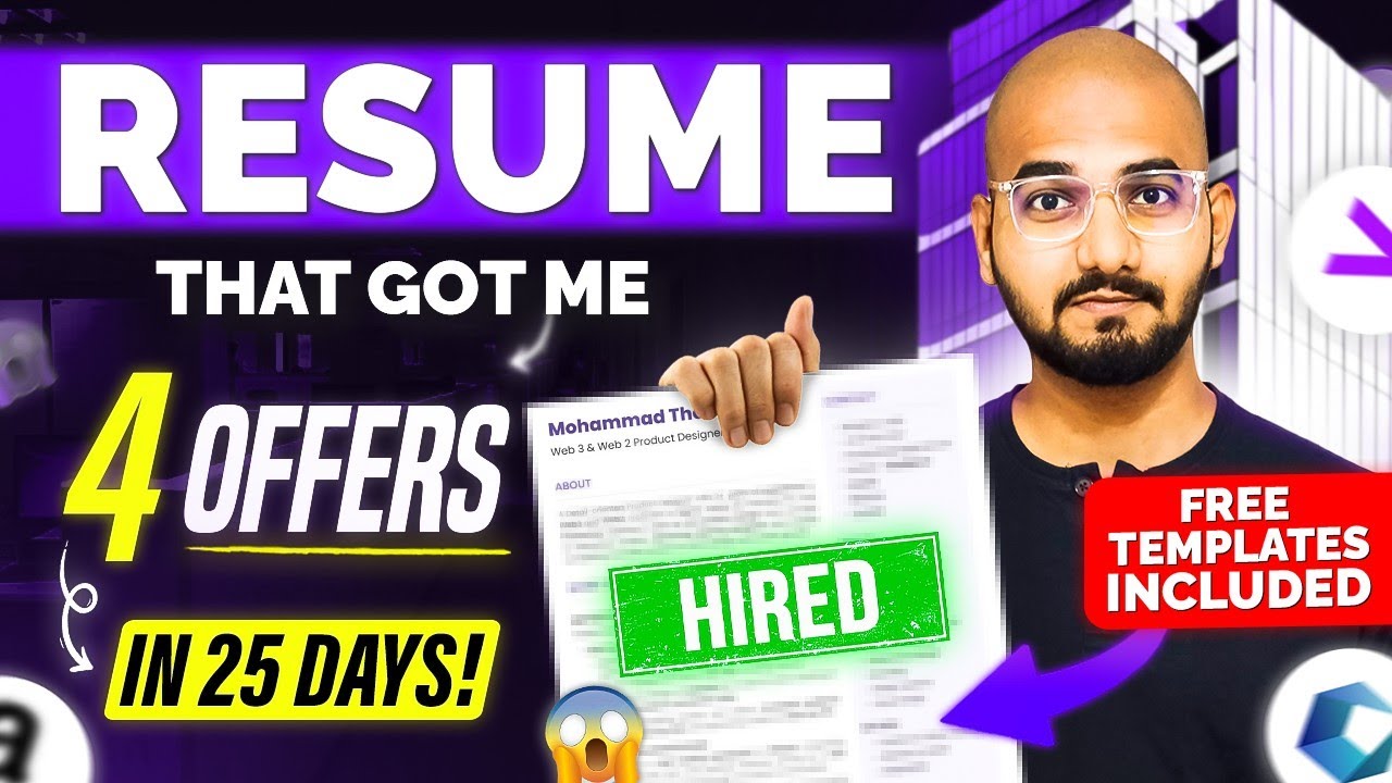 ATS Friendly Resume that got me 4 offers in 25 Days🤯 | Complete Resume Guide | in Tamil | Thoufiq M