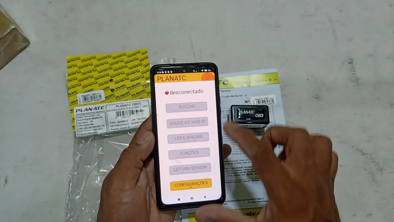 SCANNER OBD2  ELM327 BLUETOOTH PLANATC