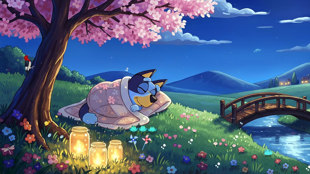 Bluey's Dreamy Lofi Evening 🌌 Soft Lofi Music to Relax & Unwind 😴 Peaceful Study