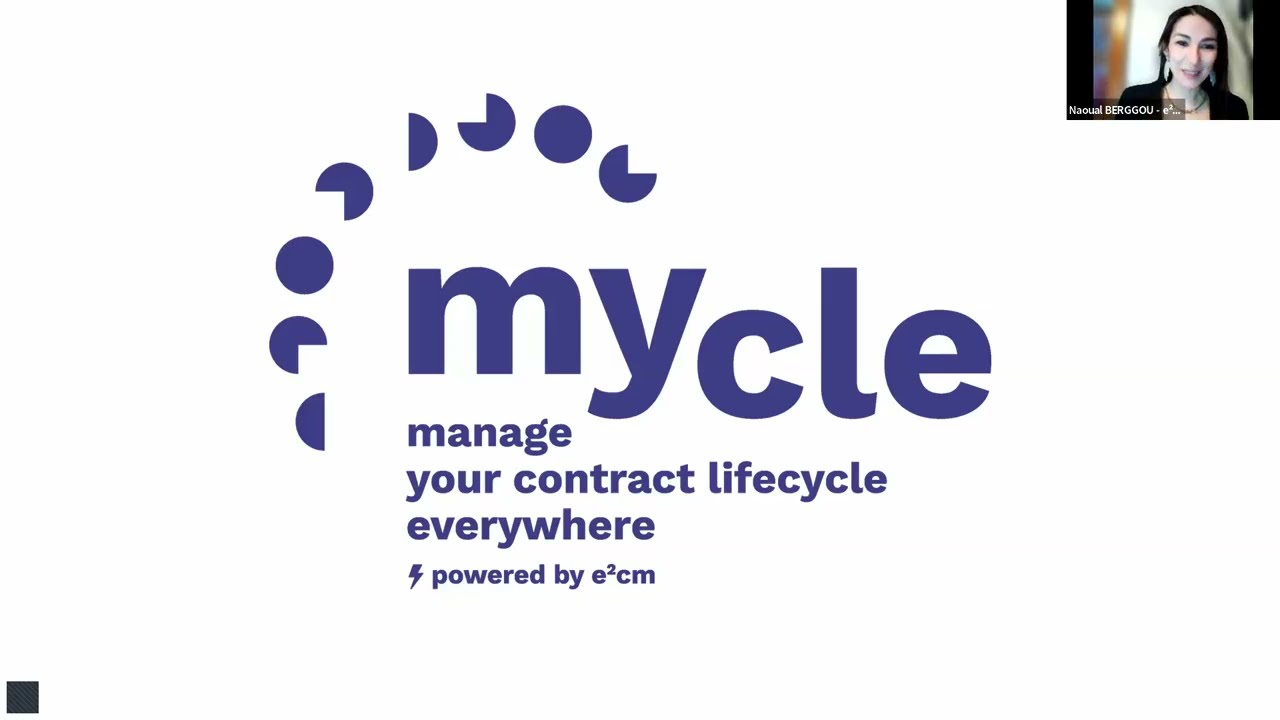 Présentation du logiciel MYCLE - Manage Your Contract Lifecycle Everywhere