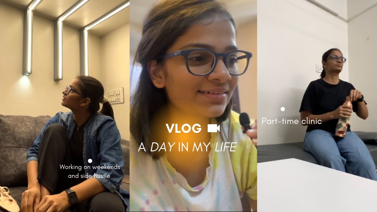 day in my life 🩻 |part-time job|side hustle|is it even worth ?