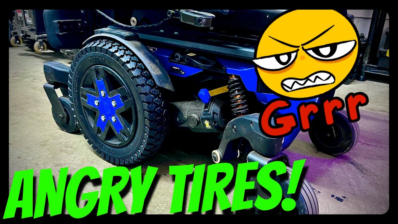 VLOG 673: permobil tires on a quantum?? (NOT recommended!)