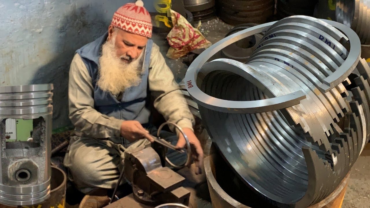 How Large Piston Rings are Made || Complete Manufacturing Process of Piston piston Rings