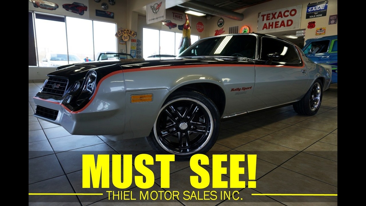 1978 Chevrolet Camaro Type LT Rally Sport Custom Wheels FOR SALE @ WWW.THIELMOTORS.COM