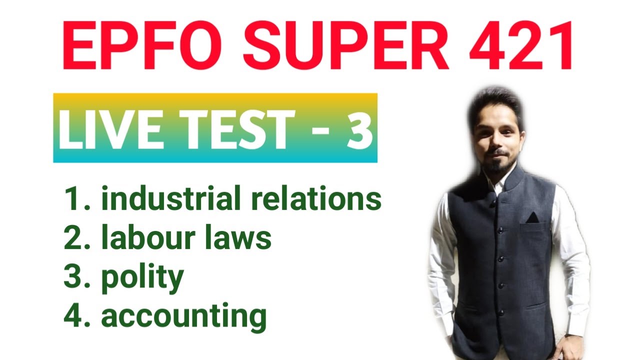 UPSC EPFO 2020 || live test for upsc EPFO exam || MCQ on industrial relations , accounting, polity