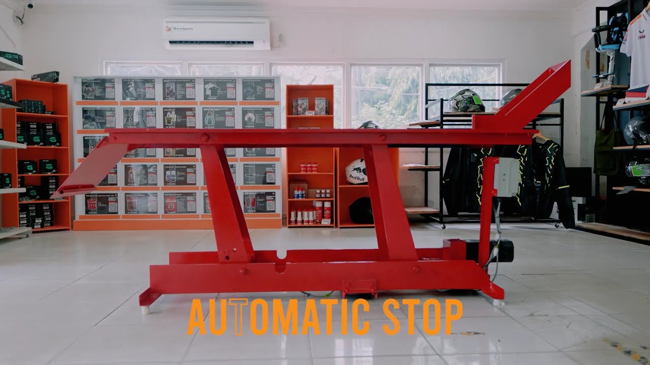 📢 BIKELIFT ELEKTRIK OTOMATIS UNTUK BENGKEL MODERN! ⚙️🚀
