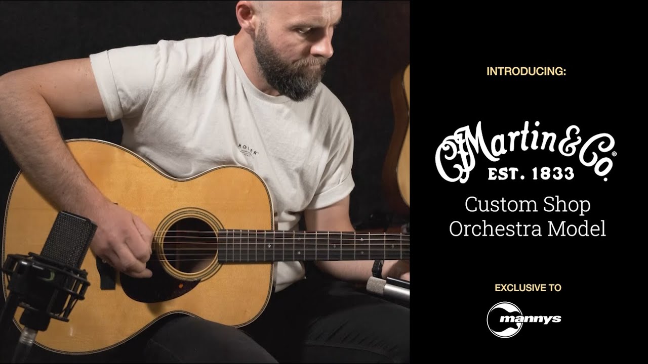 Introducing: Martin Custom Shop Orchestra Model ft. Figured Walnut Back & Sides, Swiss Spruce Top