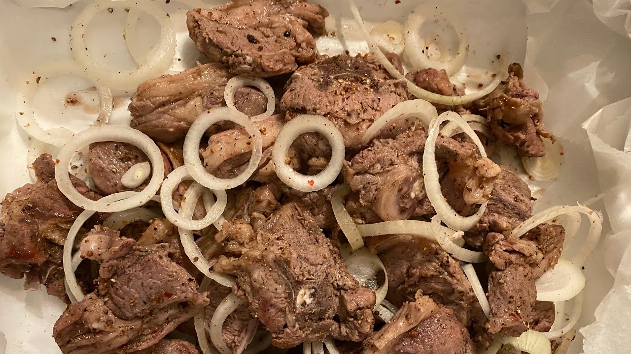 Recette dibi maison rapide (viande braisée Sénégal)