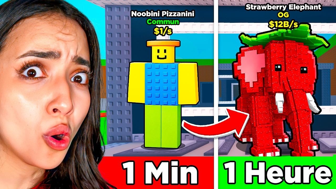 J'&Eacute;CHANGE un Noobini Jusqu&rsquo;&agrave; un STRAWBERRY ELEPHANT sur Steal a Brainrot !