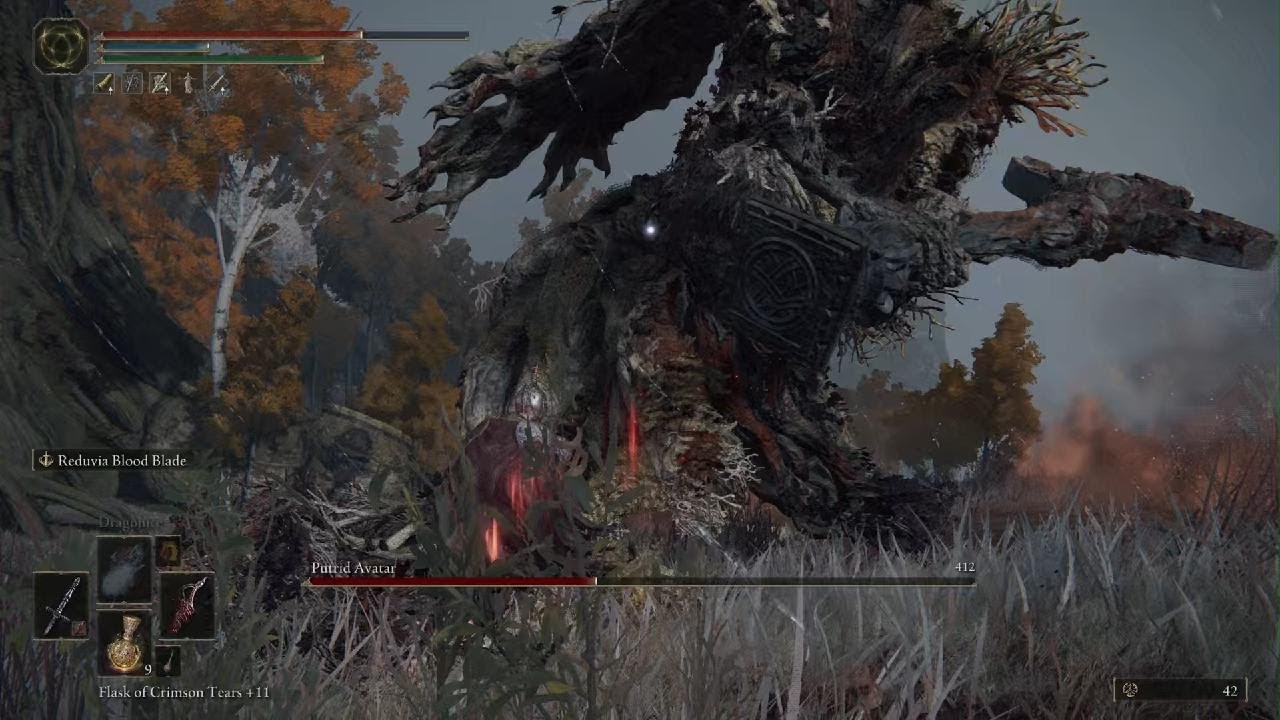 Putrid avatar, Dragonbarrow, took a while, so many scarlet rot deaths