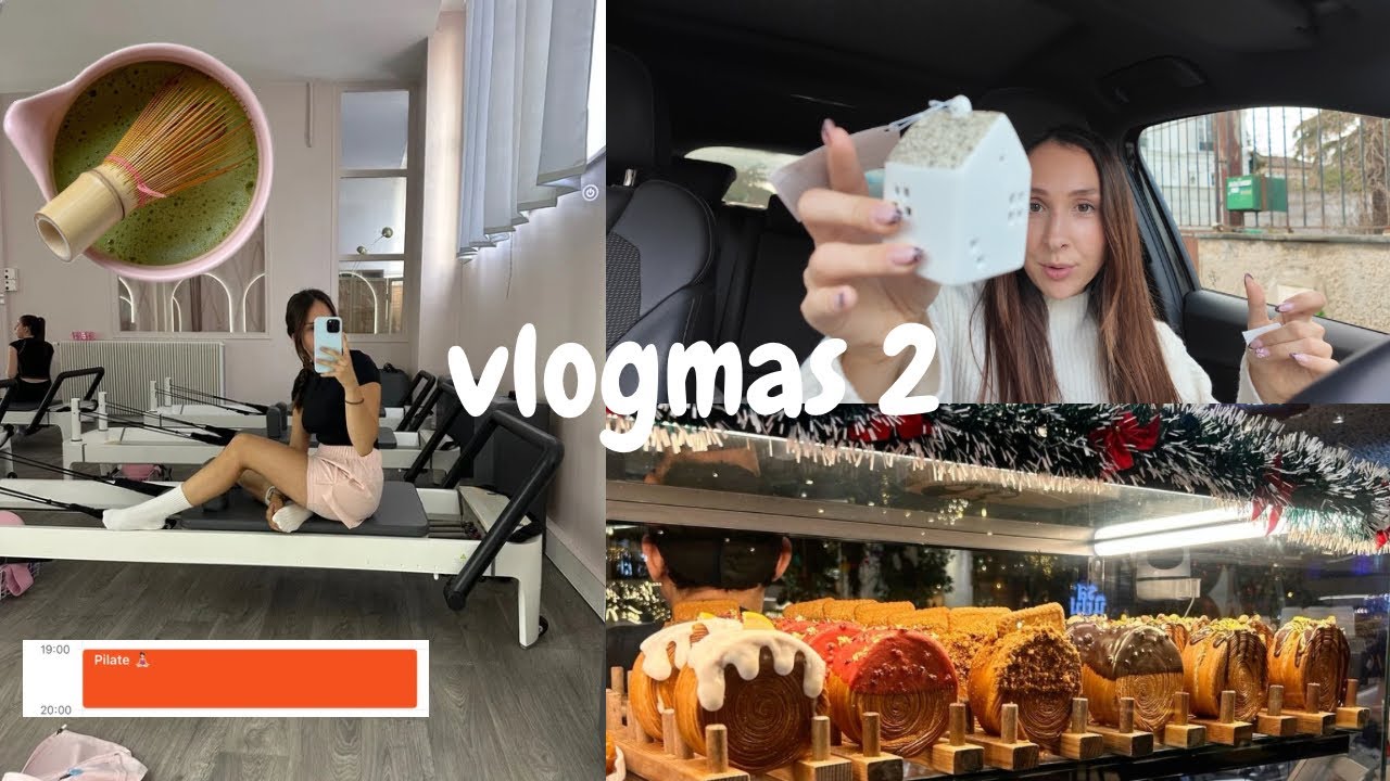 VLOGMAS 2 : PILATE, SHOPPING DE NOËL, HAUL 🎄🧘🏻‍♀️🛍️🎁